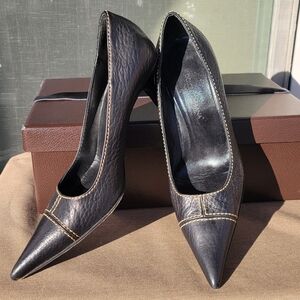 Dolce & Gabbana Black Leather Heels